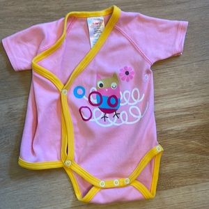 So cute onsie by Zatano with owl and flower motif